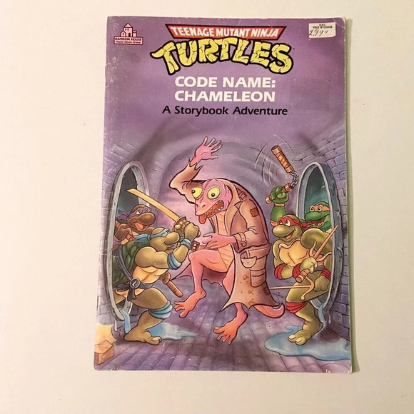 Vintage 1991 TMNT Ninja Turtles Code Name Chameleon A Storybook  Adventure - Picture 13 of 13